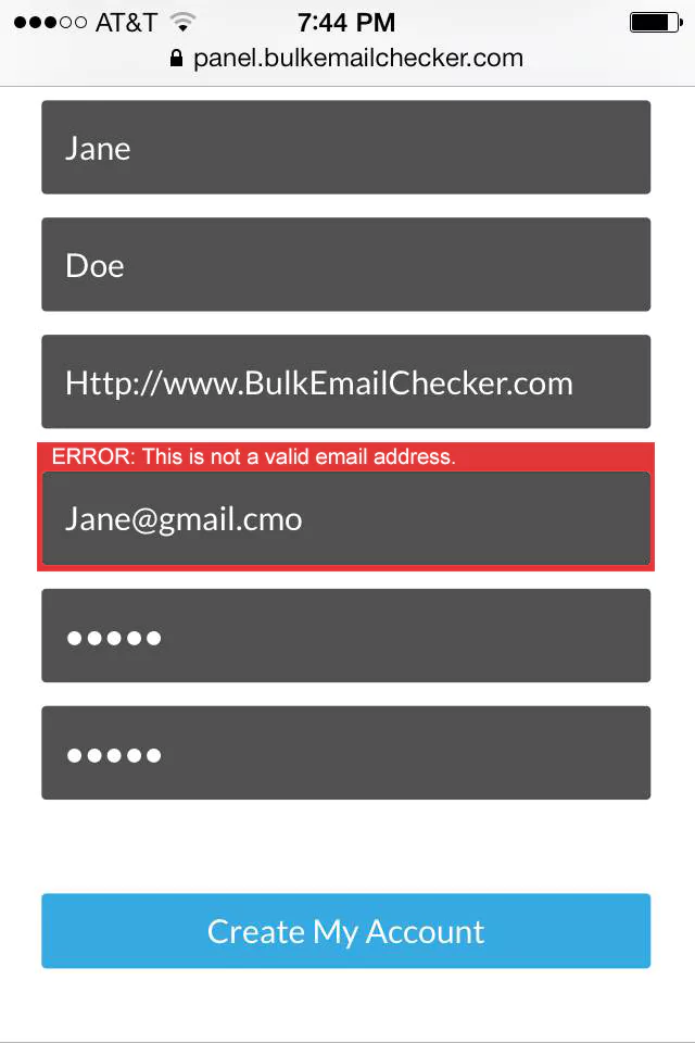 Real-time Email Verification